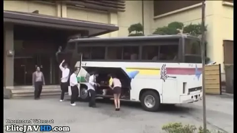 Japan bus sex - Japanese instructor wants college bus fuck