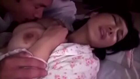 Japanese big tits - fucked next to her husband